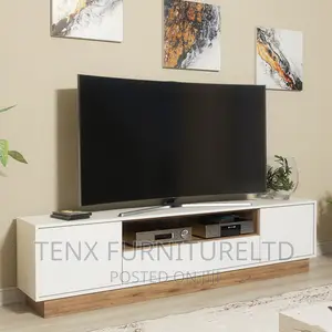Modern Industrial TV Unit Stand Vintage Oak Cabinet Cupboar