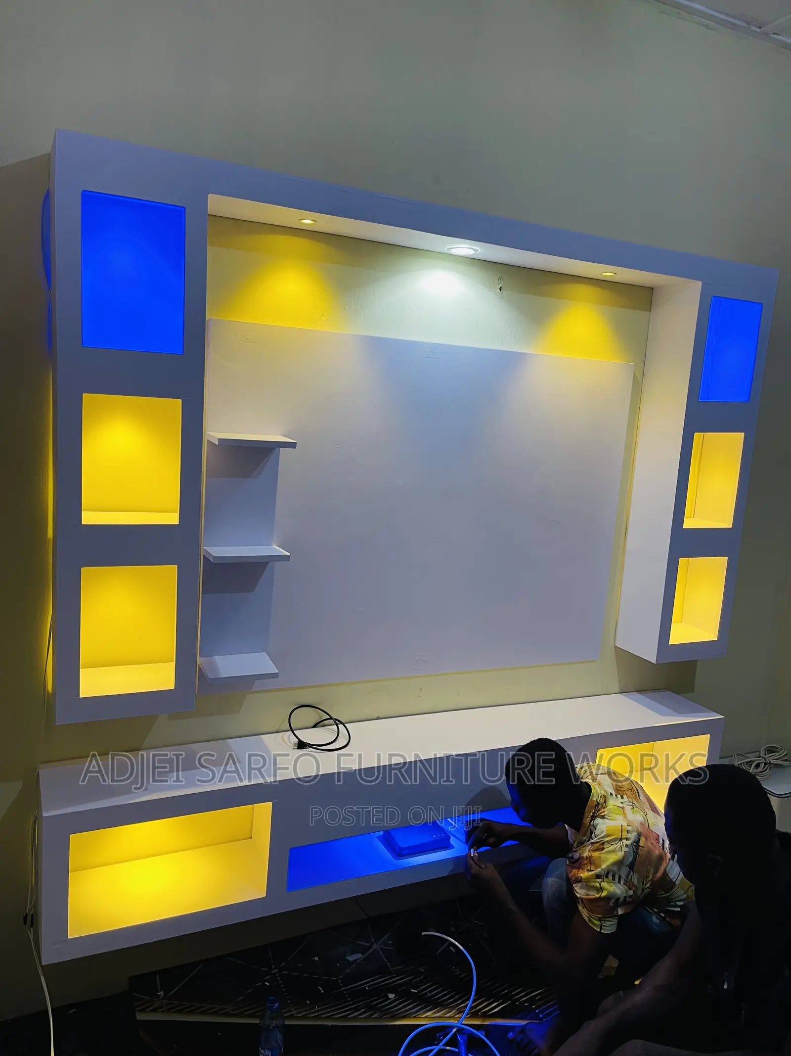 Original Led Wall Mount With Led Tvstand Stand and Tv Board