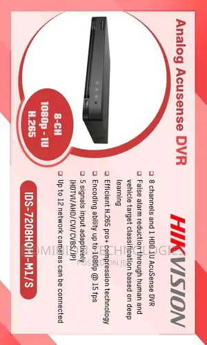 Hikvision Ids-7208hqhi-M1sα(C) 8ch Acusense DVR Audio