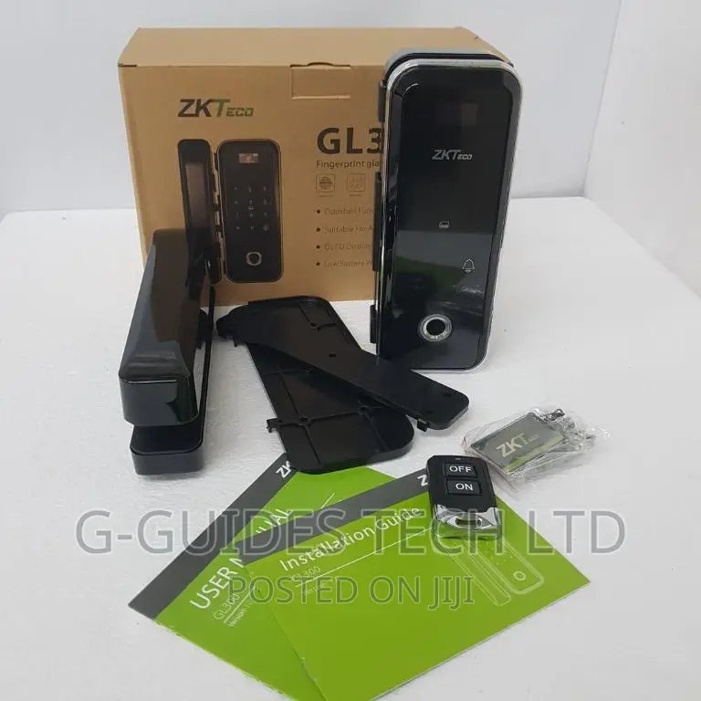 Zkteco Gl300 Glass Door Lock Access Control Fingerprint, Card,Password