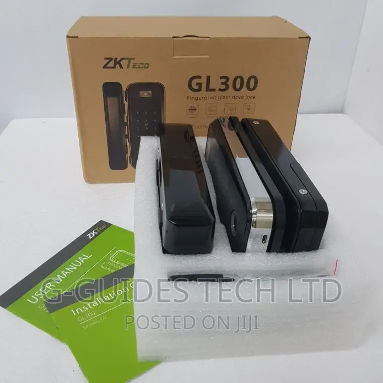 Zkteco Gl300 Glass Door Lock Access Control Fingerprint, Card,Password