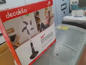 Decakila 16 Inch" Rechargeable Stand Fan