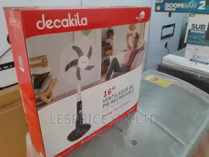 Excellent Decakila 16 Inch" Rechargeable Stand Fan