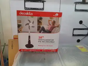 Strong Decakila 16 Inch" Rechargeable Stand Fan
