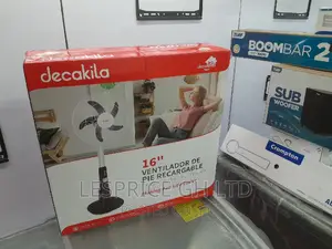 Superior Quality Decakila 16 Inch" Rechargeable Stand Fan