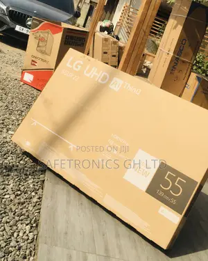 Electric Black 55 Inches Glossy Smart Black UHD LG Tv