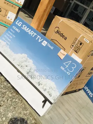 Real Black Glossy LG 43 Inches Electric LM63 UHD Smart Tv