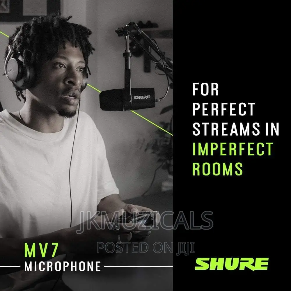 Shure MV7 USB Microphone/ Podcasting_ Recording Mic