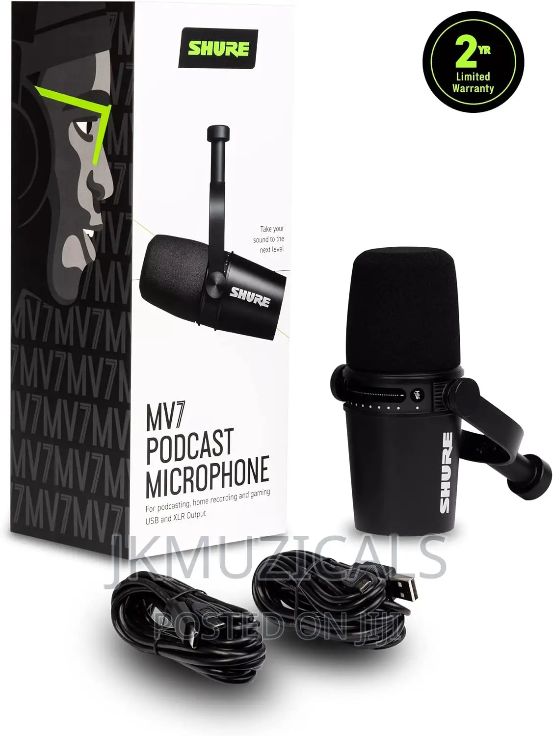 Shure MV7 USB Microphone/ Podcasting_ Recording Mic