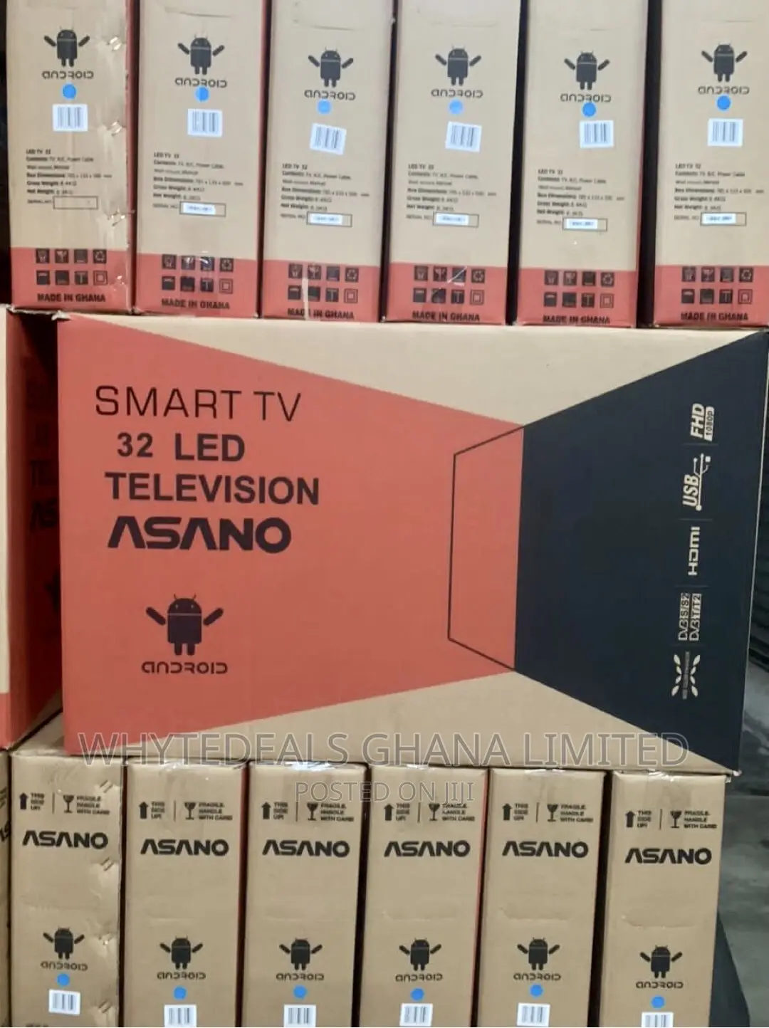 32" Smart Android| Asano Frameless Led Tv| Wifi| Youtube| Netflix|2026