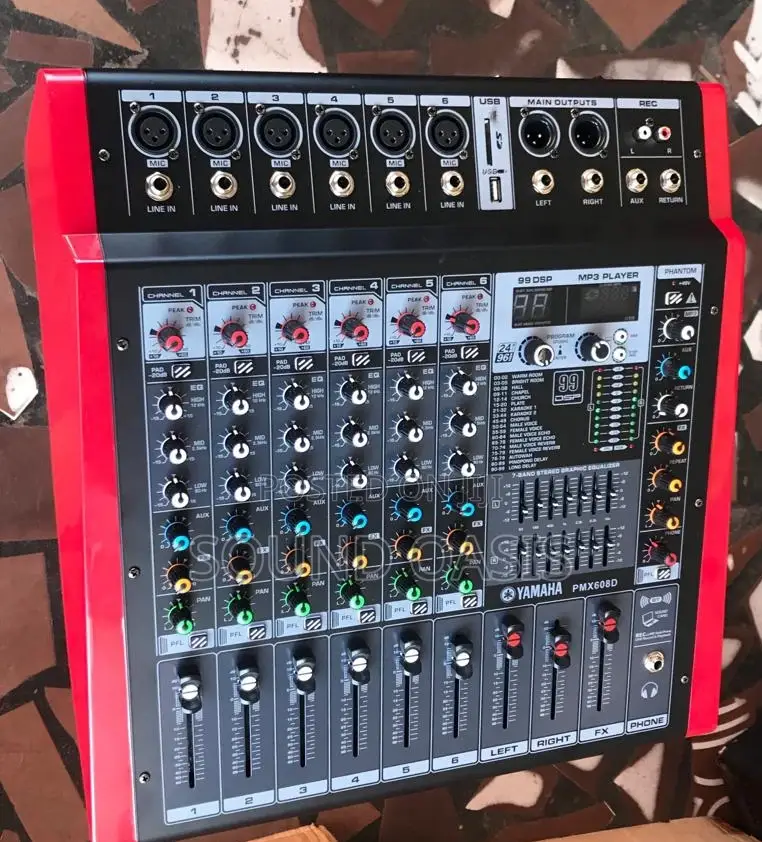 Yamaha PMX608D Powered Audio Mixer,700W Amplifier Output