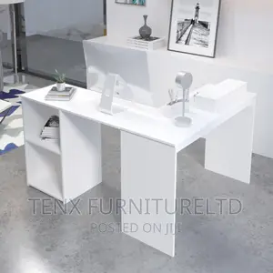 Desk Office Workstation Table L-Shaped Corner W/ Storage Sh