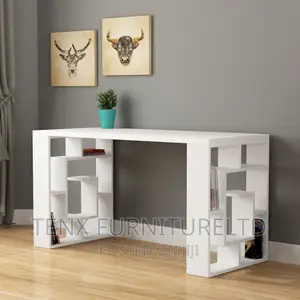 Working Office Desk (All White)