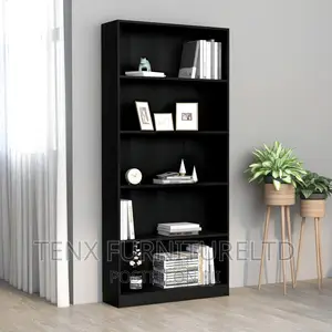 Book Cabinet Bookshelf Bookcase Black Vidaxl