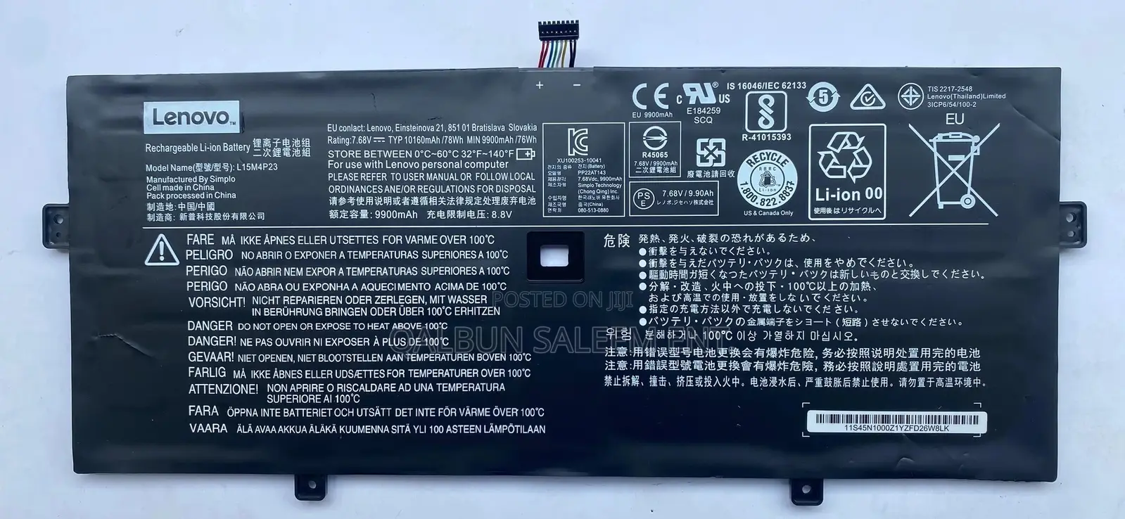 Lenovo L15M4P23 Laptop Battery for Yoga 5 Pro Yoga 910