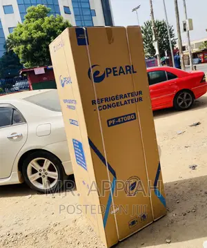 Brand New Pearl PF-470BG French Door Electric Fridge(Black)
