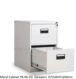 Metal Cabinet With 2 Drawers