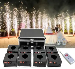 Wireless Remote Control 8 Cues Fireworks Machine for Stage