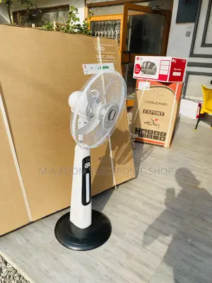 Sealed in Box Clinette Rechargeable Standing Fan+Solar Panel