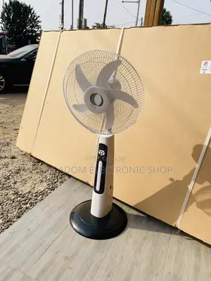 Fresh in Box Clinette Rechargeable Standing Fan +Solar Panel