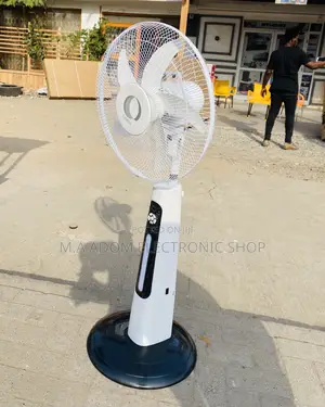 Shop Adorable Clinette Rechargeable Standing Fan+Solar Panel