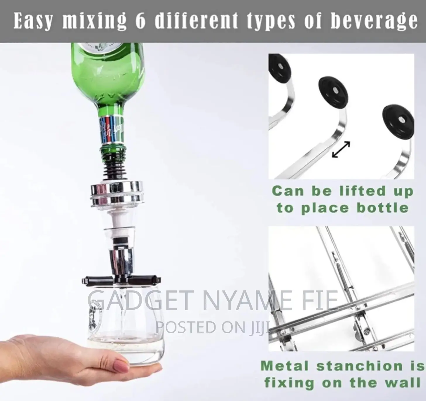 Alcohol Dispenser - 6 Shots/Bottles