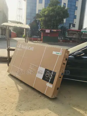 LG. Nano77 86 Inches Glossy LED Smart Black Electric Tv