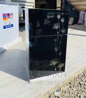 Eco-Friendly Pearl PF-10T 2 Door Electric Fridge(Black).