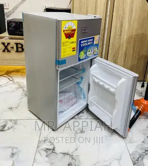 Super Cooling NascoNasf2-120 2 Door Electric Fridge(Silver)