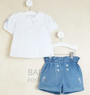 Billie Faiers White Textured Blouse and Embroidered Denim