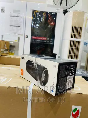 Original JBL Flip 6 Rechargeable Bluetooth Speaker(Black).