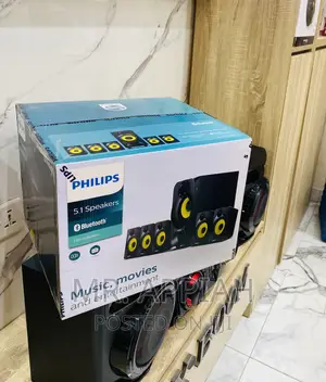 Reliable Philips Bluetooth Home Theater System(Black).