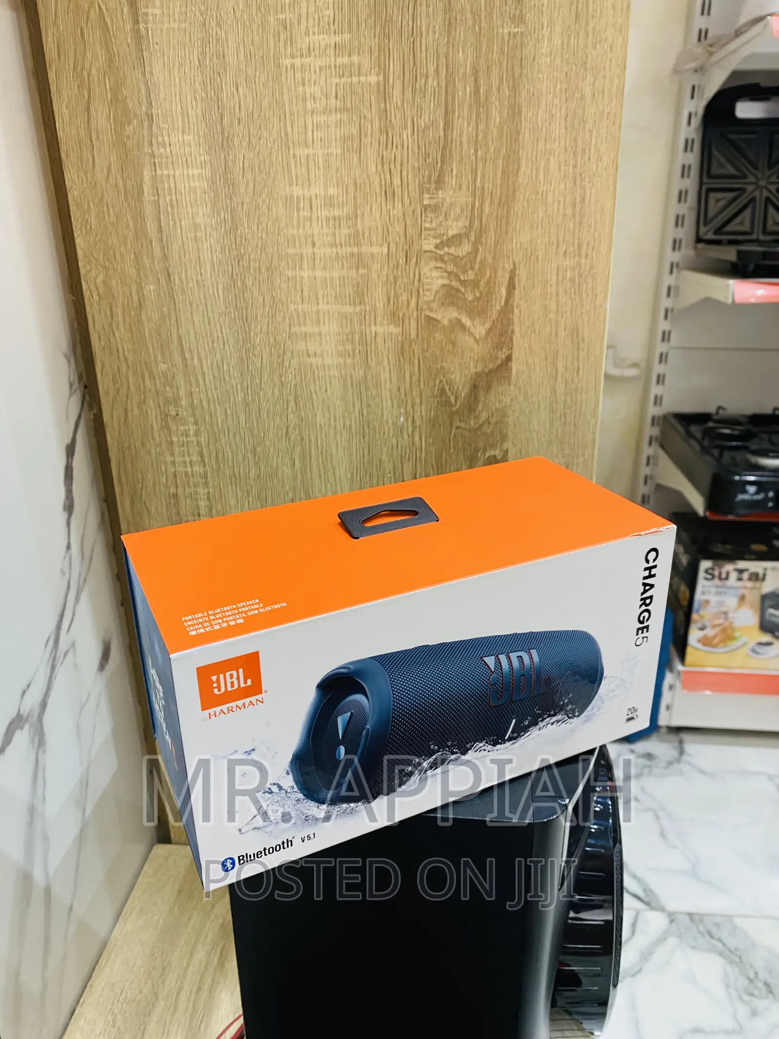 Shop Classic JBL Charge 5 Rechargeable Bluetooth Speaker.