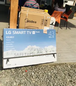 Digital LG 43 Inches Glossy LED LM63 Black Electric Tv