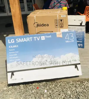 Glossy Black Electric 43 Inches LG LED Digital Black Tv
