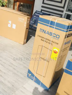 Electric Gray Doubledoor Nasco Topfreezer Nasf2-13fl Fridge