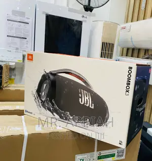 Nice JBL Boombox 3 Rechargeable Bluetooth Speaker(Black).
