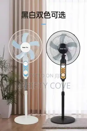 Solar and Electricity Rechargeable Fan