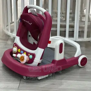 4 in 1 Baby Walker With Music, Push Walker and Feeding Tray