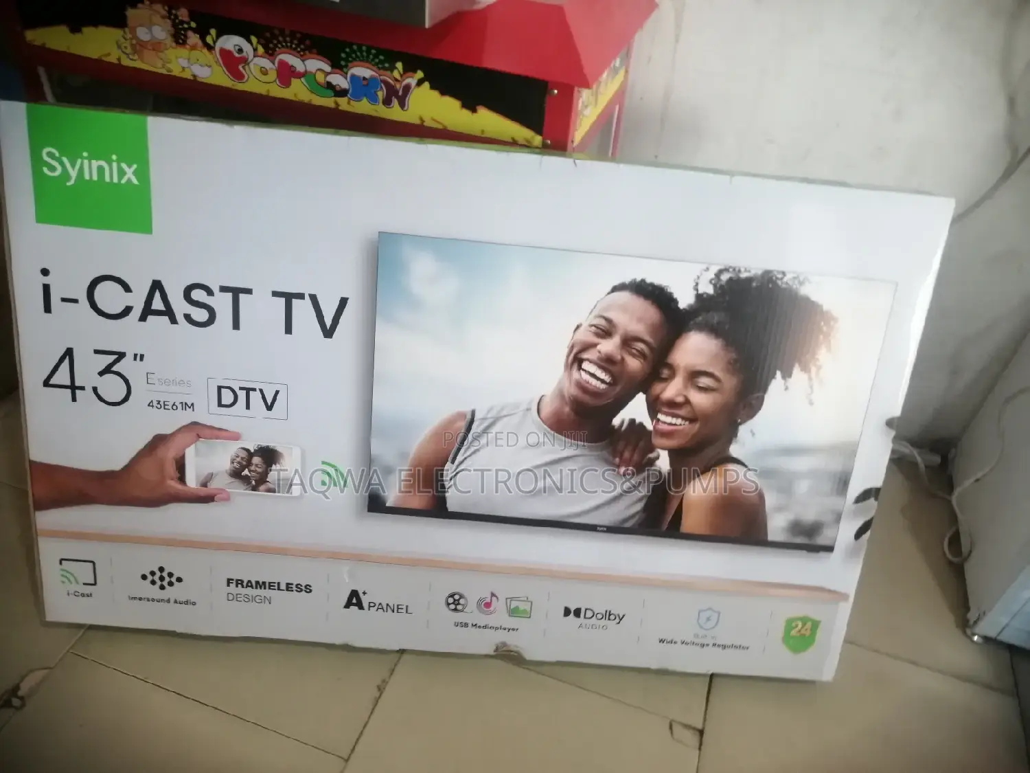 Slim Syinix 43inch Digital Satellite TV
