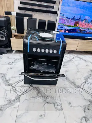 Black { 4burner } Gas Cooker Oven Grill 60/60 Auto Ignition