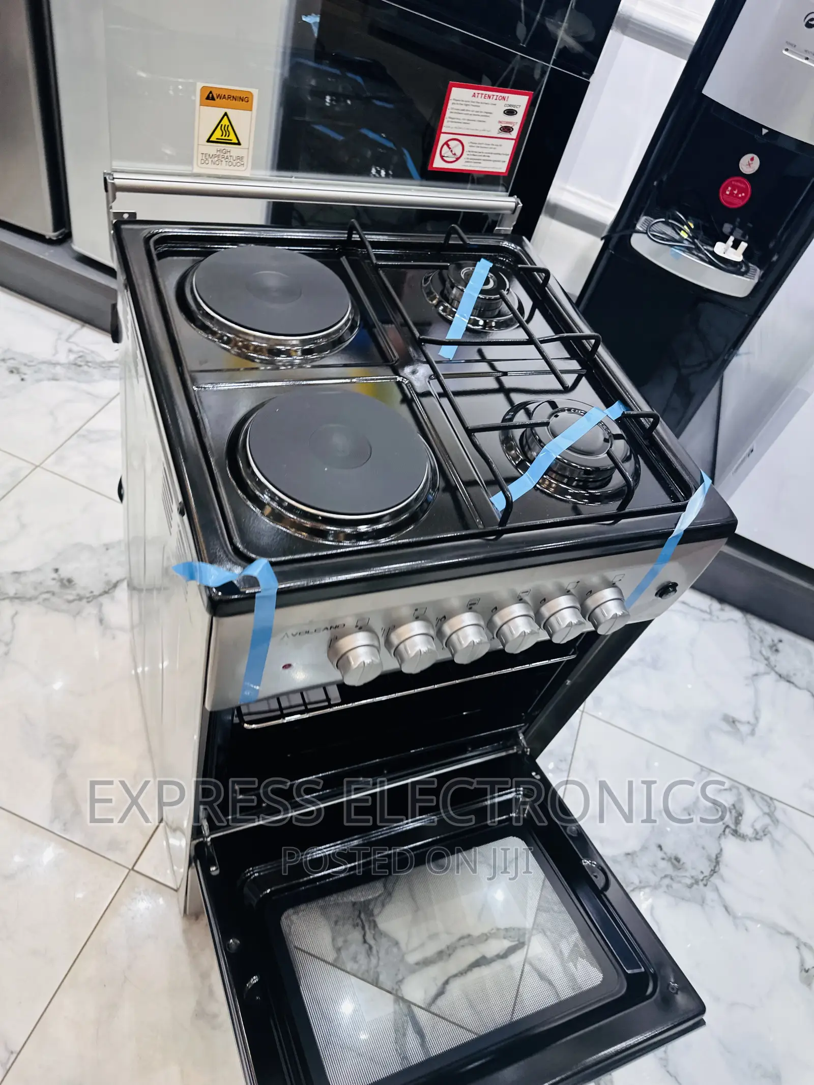 Sliver Gas Cooker Oven Grill 2-2 Volcano 50/50 :.