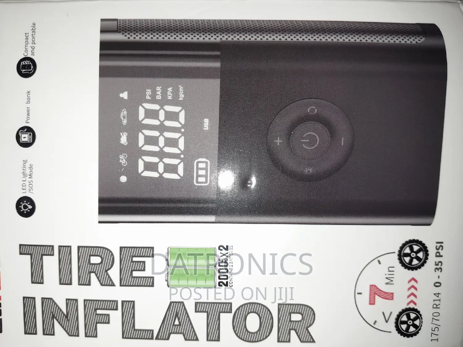 Tyre Inflator and Power Bank