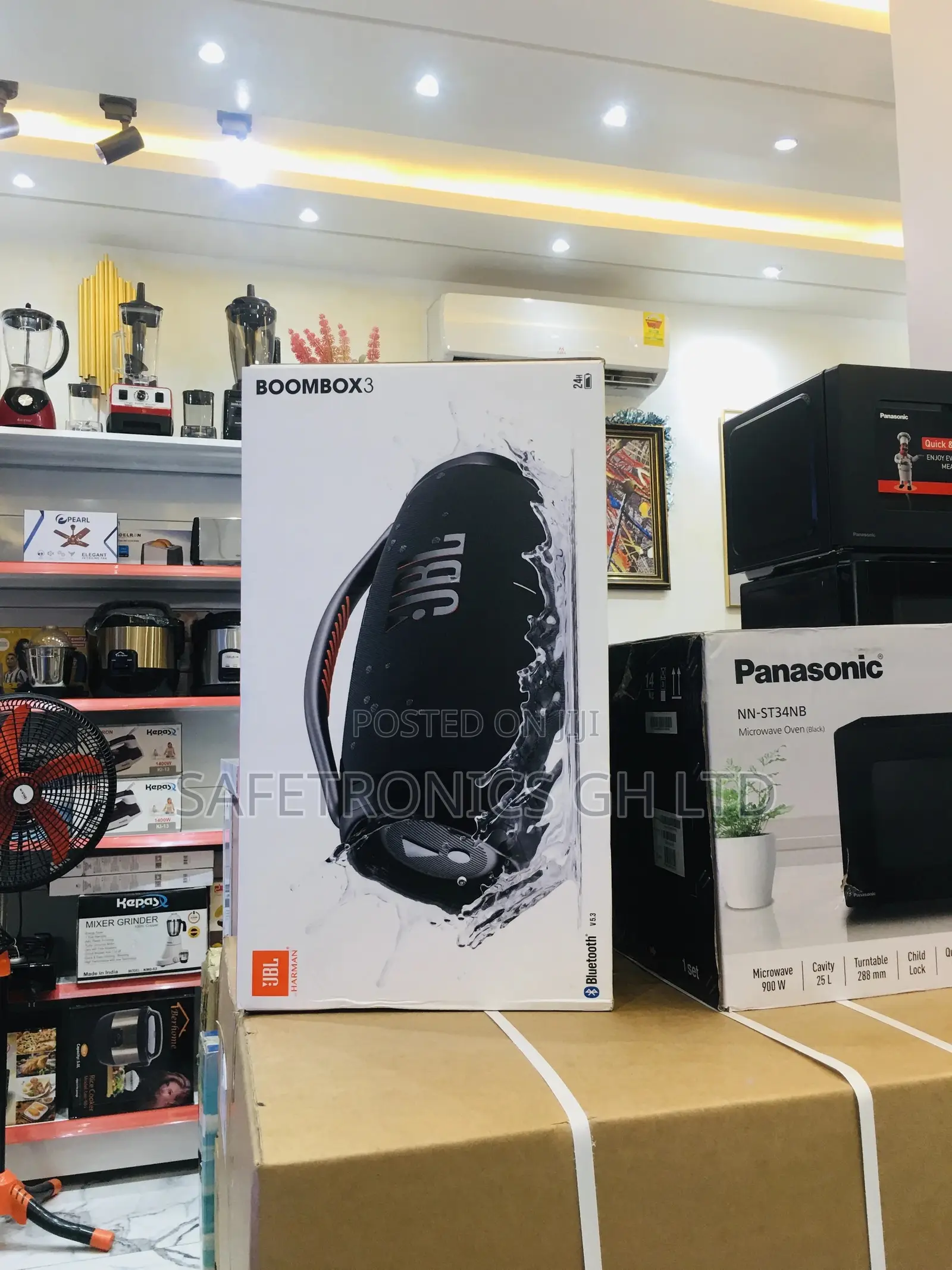 Electric Boombox3 Wireless Black JBL Bluetooth Black Speaker
