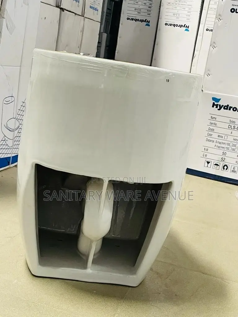 Egg Water Closet - Small Tank Toilet - White and Gold WC
