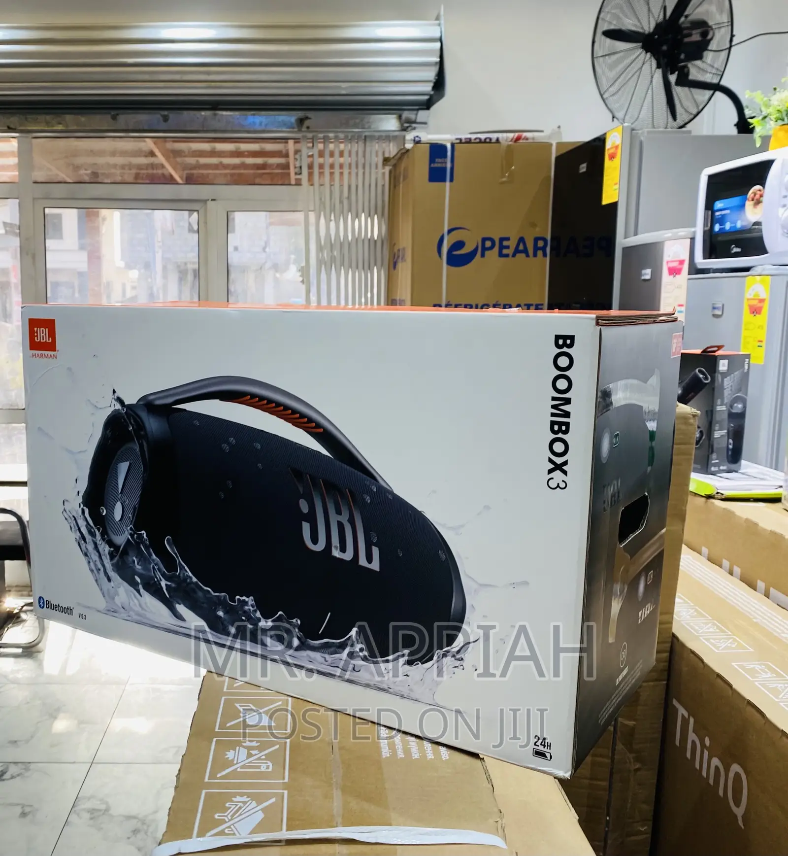 Buy Original JBL(Black)Boombox 3 Bluetooth Speaker.