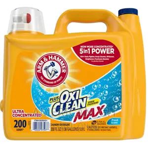 Arm Hammer Plus Oxiclean Max Liquid Laundry Detergent