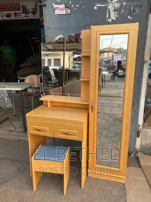 Dressing Mirror Wooden Chocolate Chip