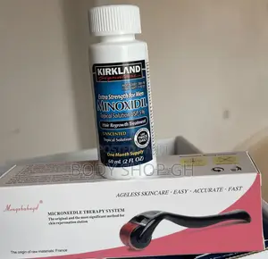 Undiluted Kirkland Minoxidil Derma Roller [Beard +Hairline]
