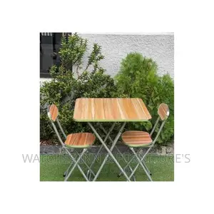 Foldable Study/ Dinning Table With 2 Chairs